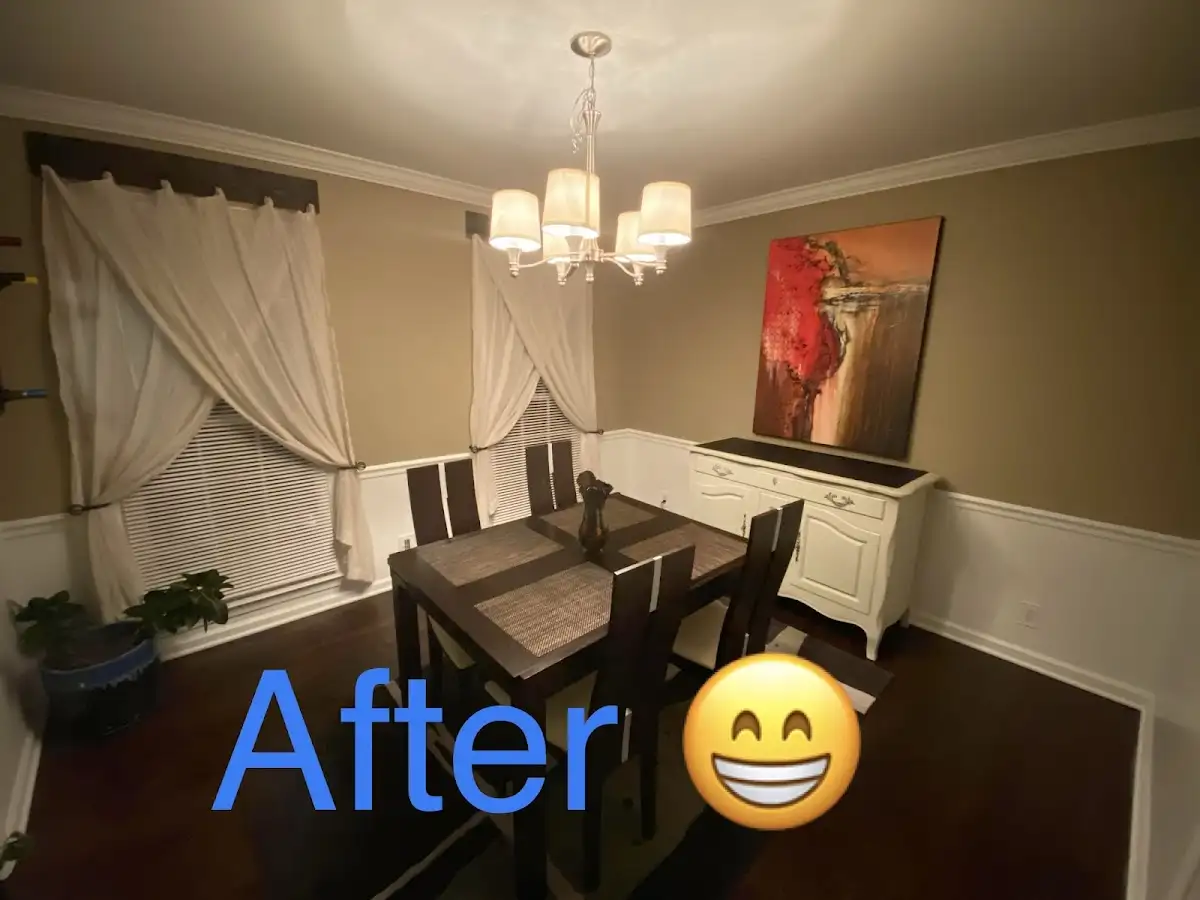 Professional dining room restoration after water damage in Leesville